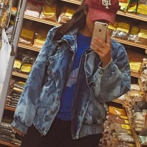 Vintage Denim Acid Wash Jacket